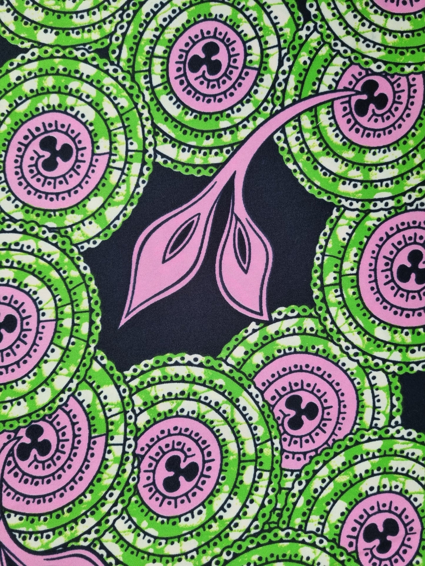 African Ankara Wax Print Fabric - Wild Fern