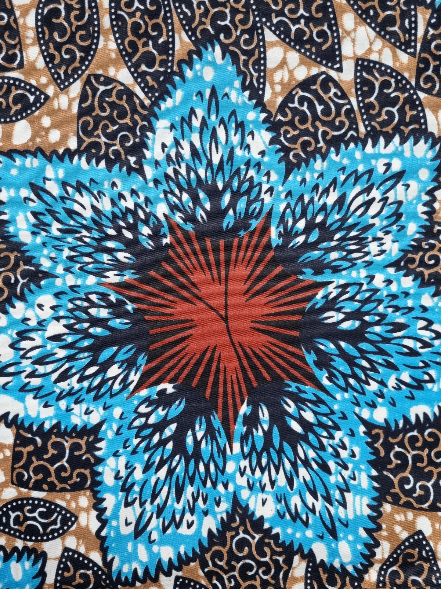African Ankara Wax Print Fabric - Mirembe Star