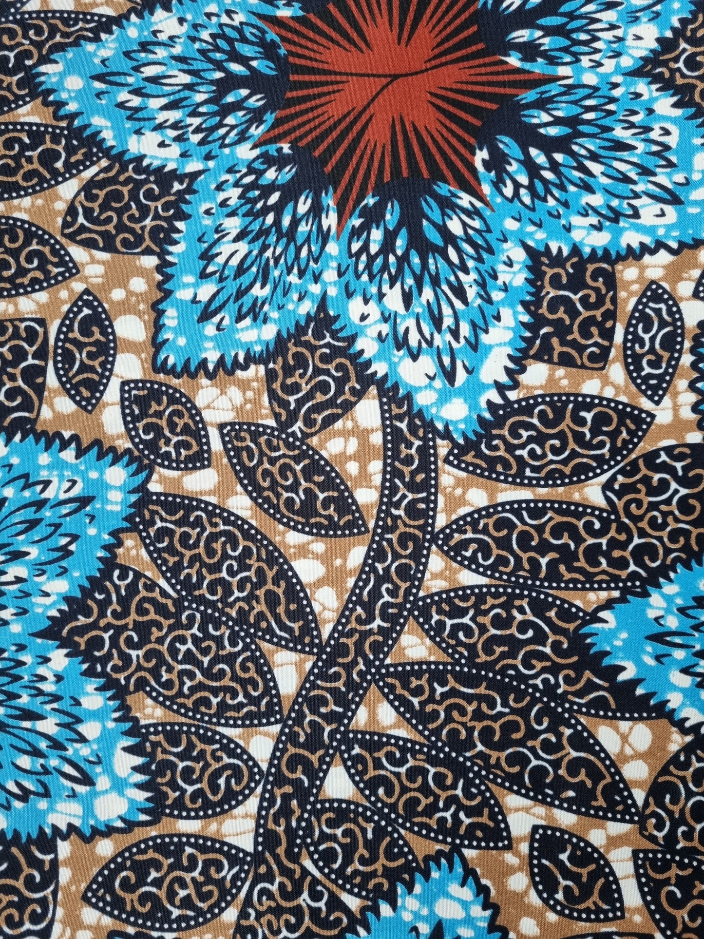 African Ankara Wax Print Fabric - Mirembe Star
