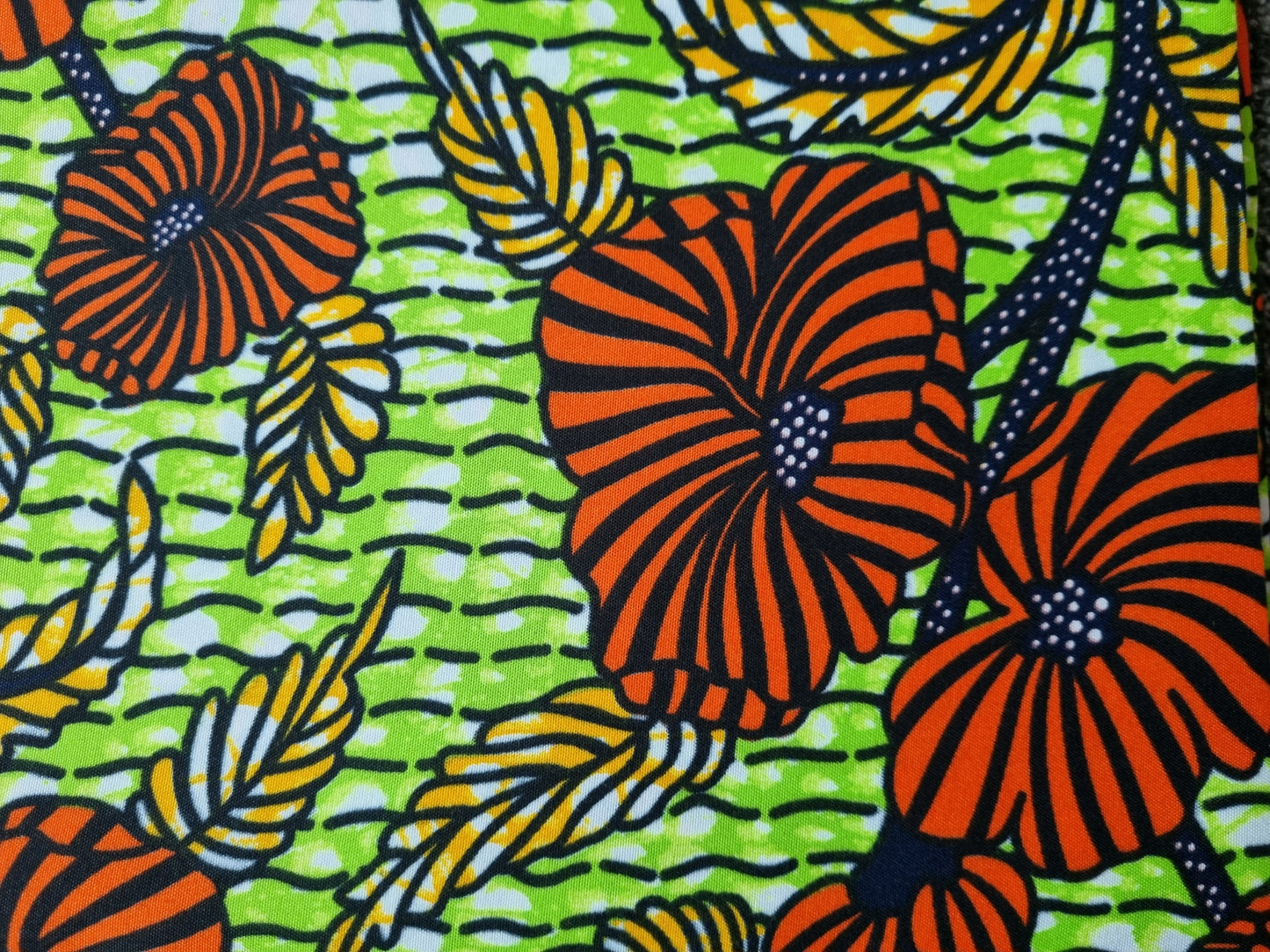African Ankara Wax Print Fabric - Savanna Bloom