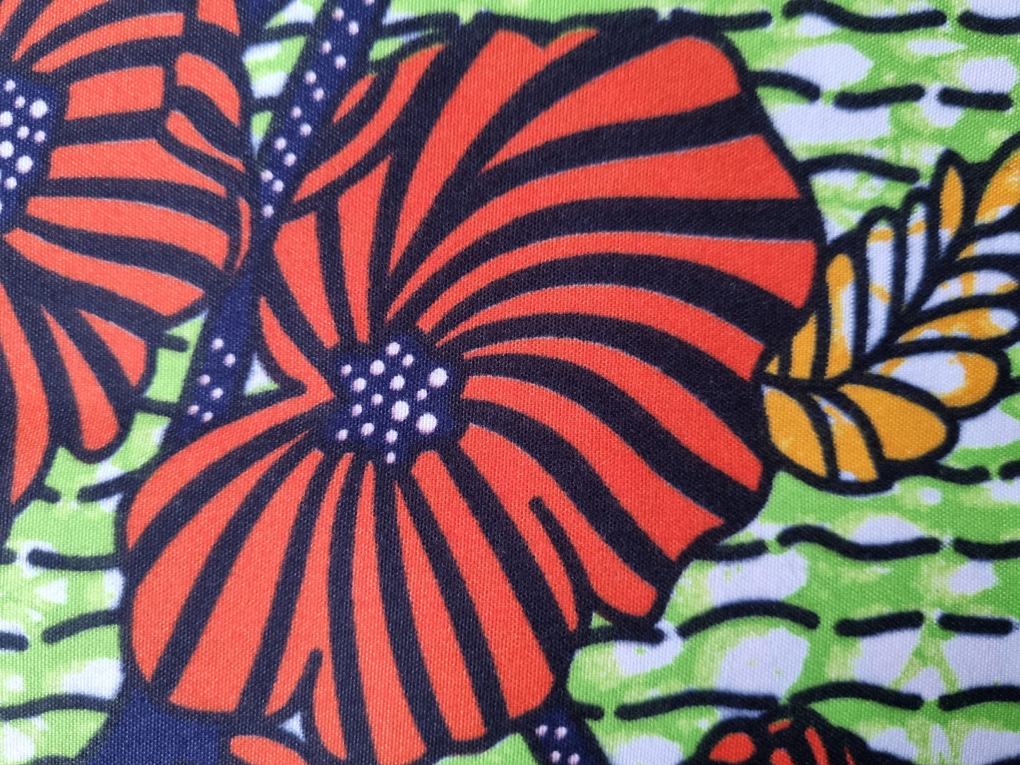 African Ankara Wax Print Fabric - Savanna Bloom