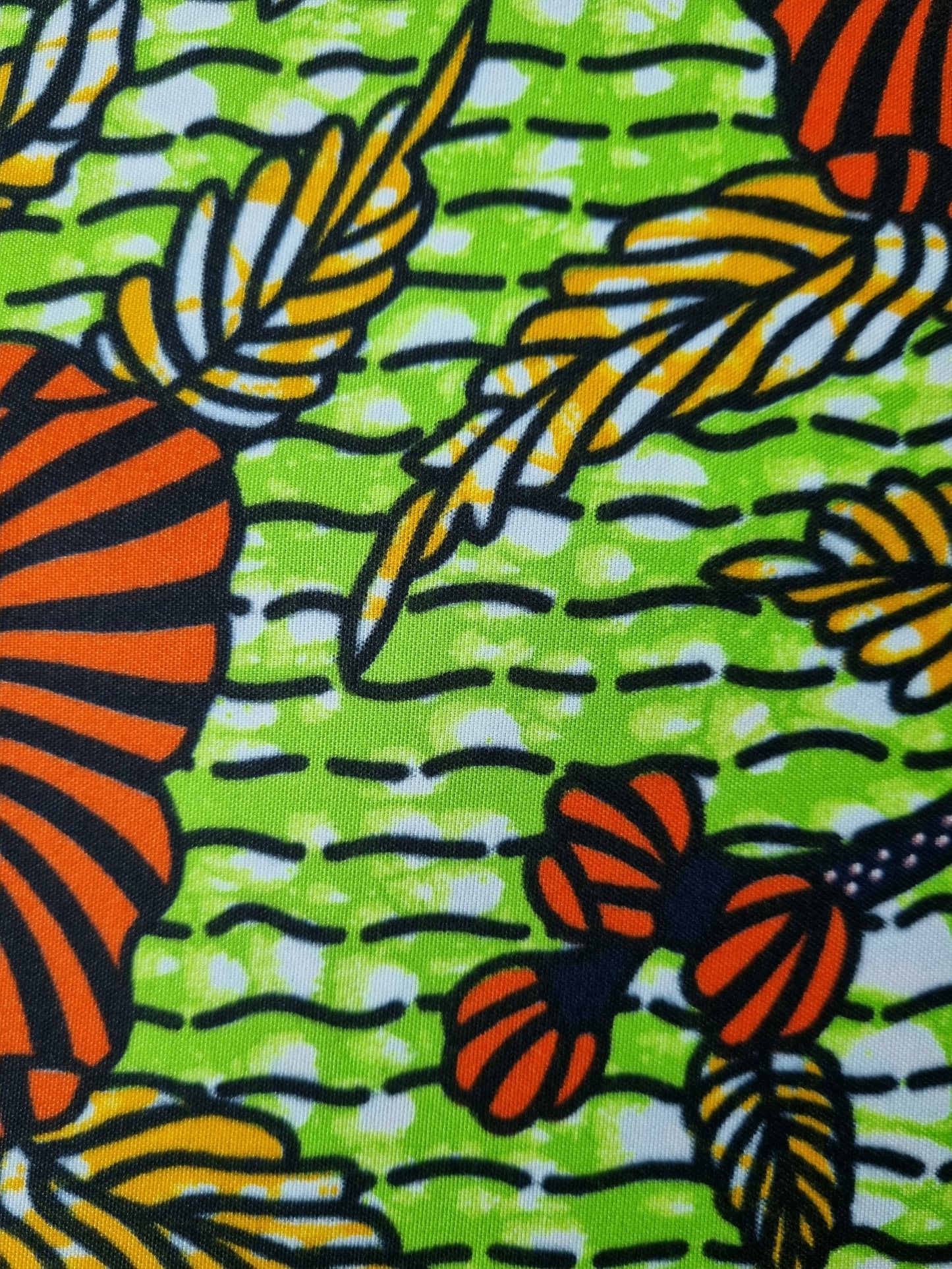 African Ankara Wax Print Fabric - Savanna Bloom