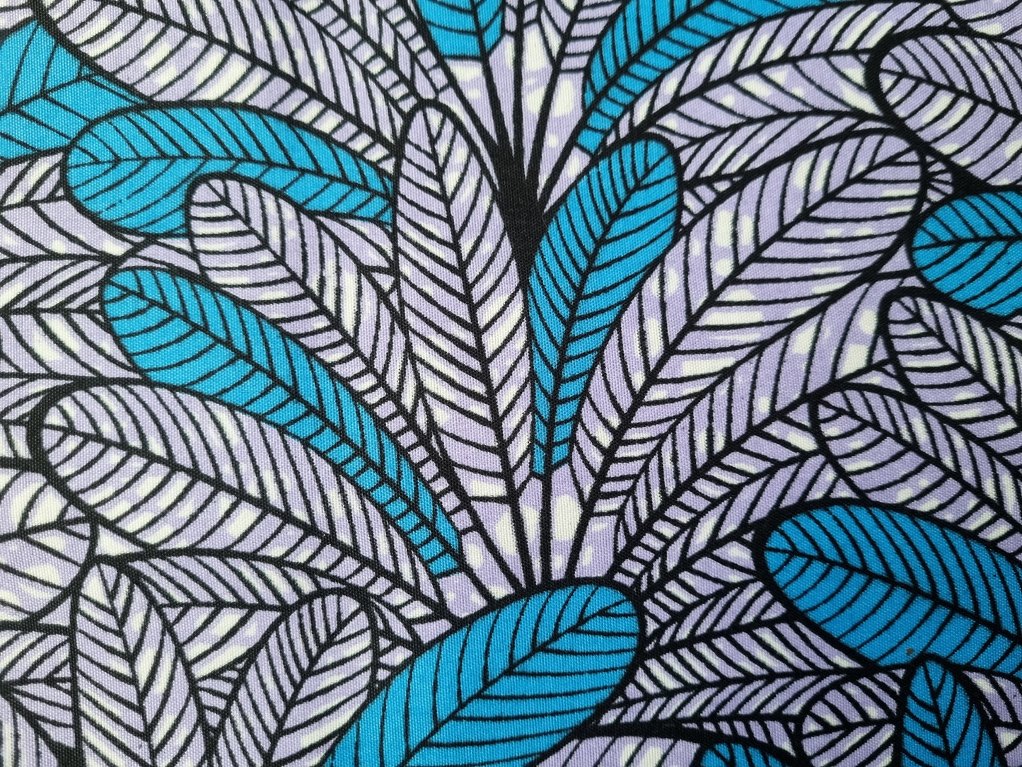 African Ankara Wax Print Fabric - Sahara Sky