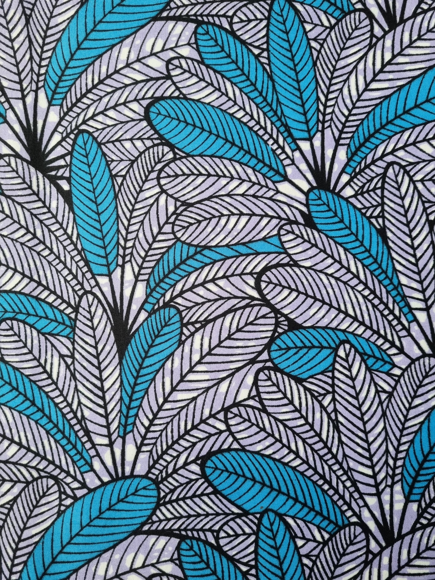 African Ankara Wax Print Fabric - Sahara Sky