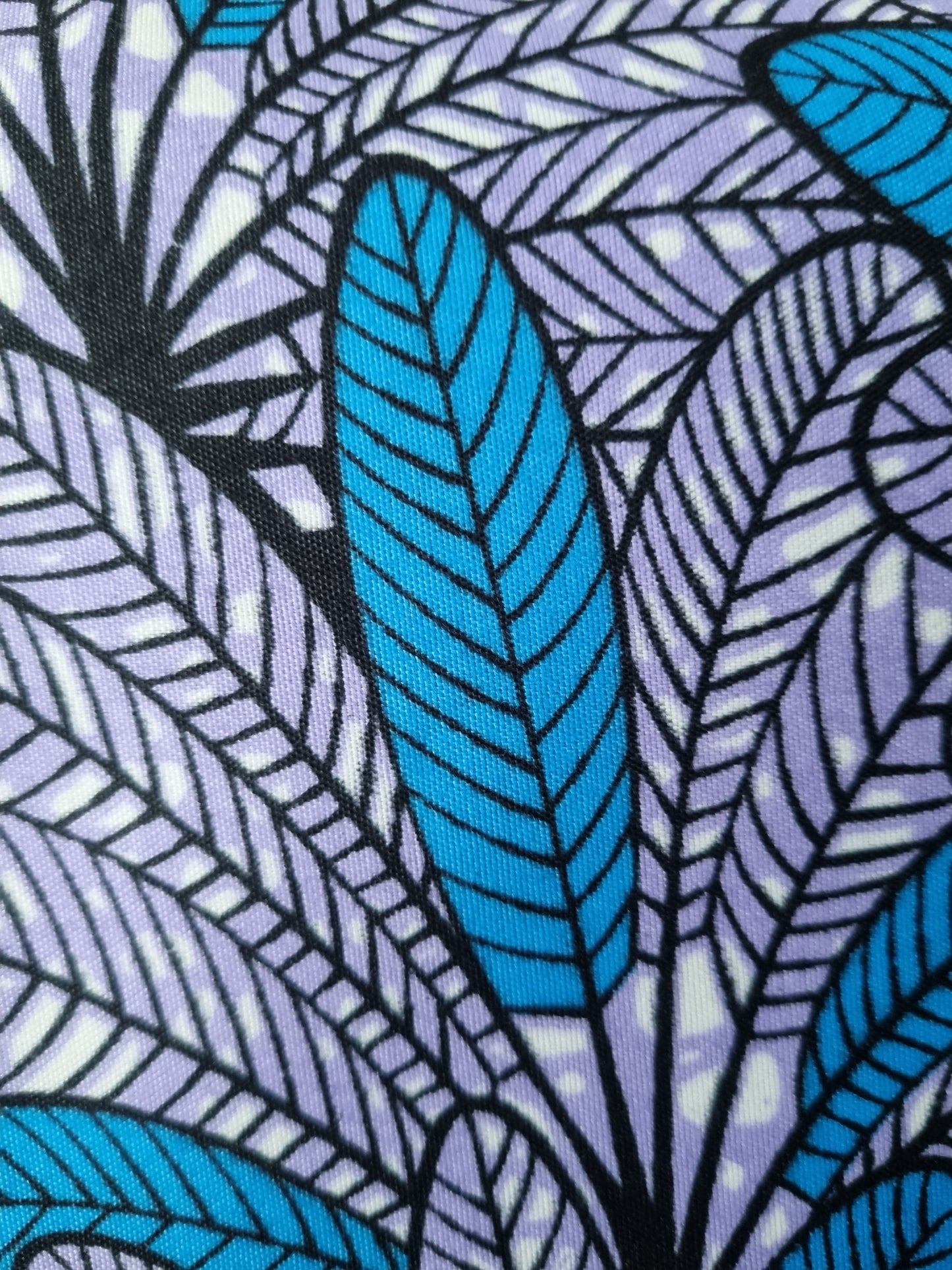 African Ankara Wax Print Fabric - Sahara Sky