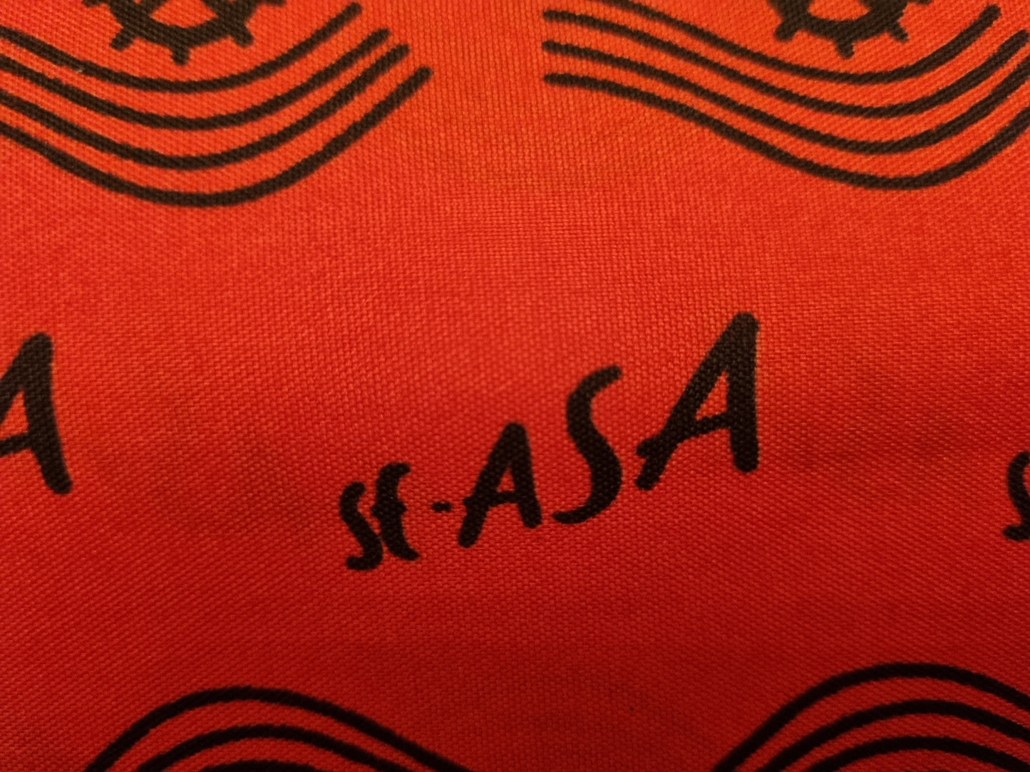 African Ankara Wax Print Fabric - Crimson Wisdom