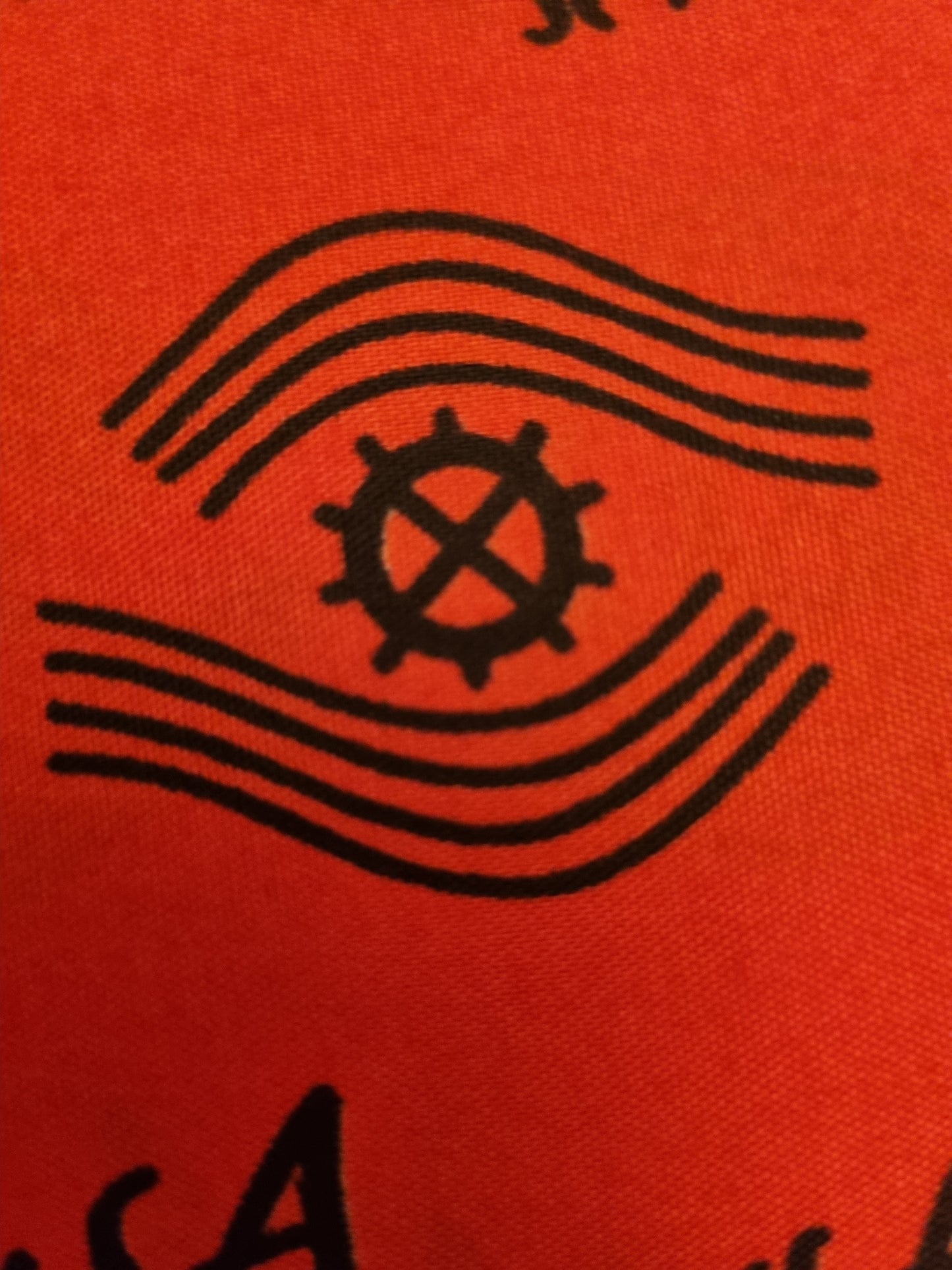 African Ankara Wax Print Fabric - Crimson Wisdom