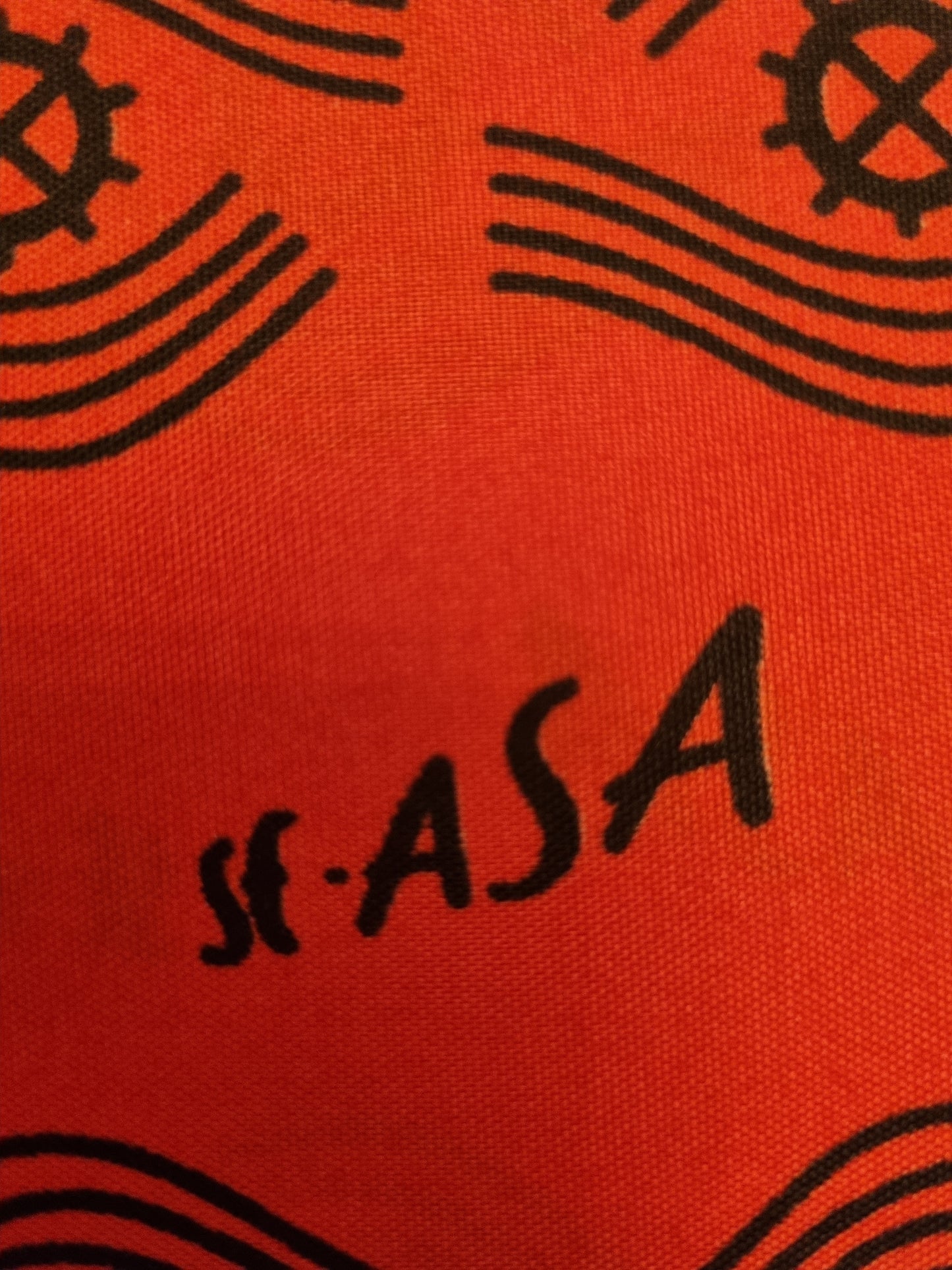 African Ankara Wax Print Fabric - Crimson Wisdom