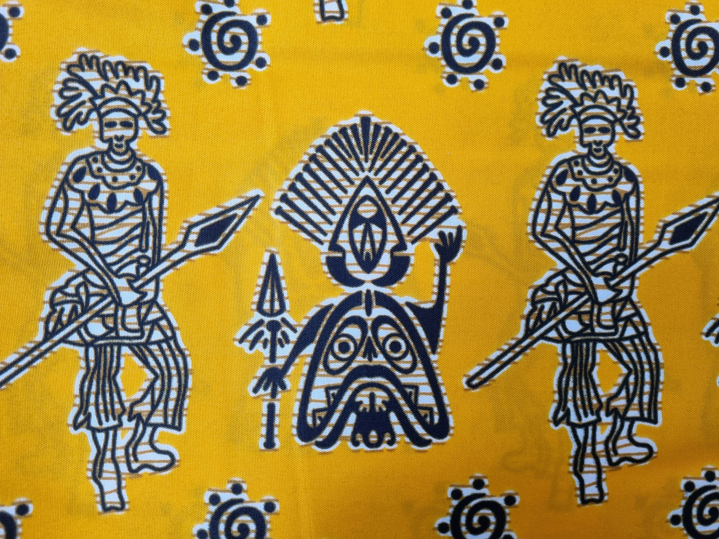 African Kente Print Fabric - Wise Wisdoms