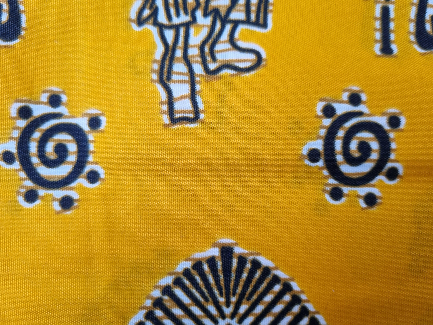 African Kente Print Fabric - Wise Wisdoms