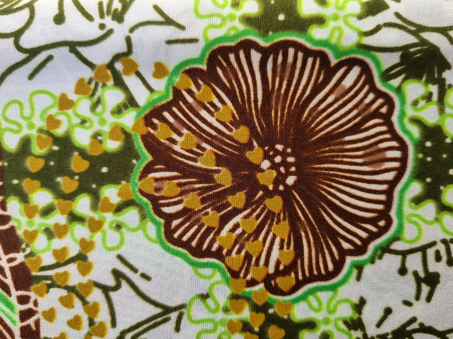 African Ankara Wax Print Fabric - Savanna Petals