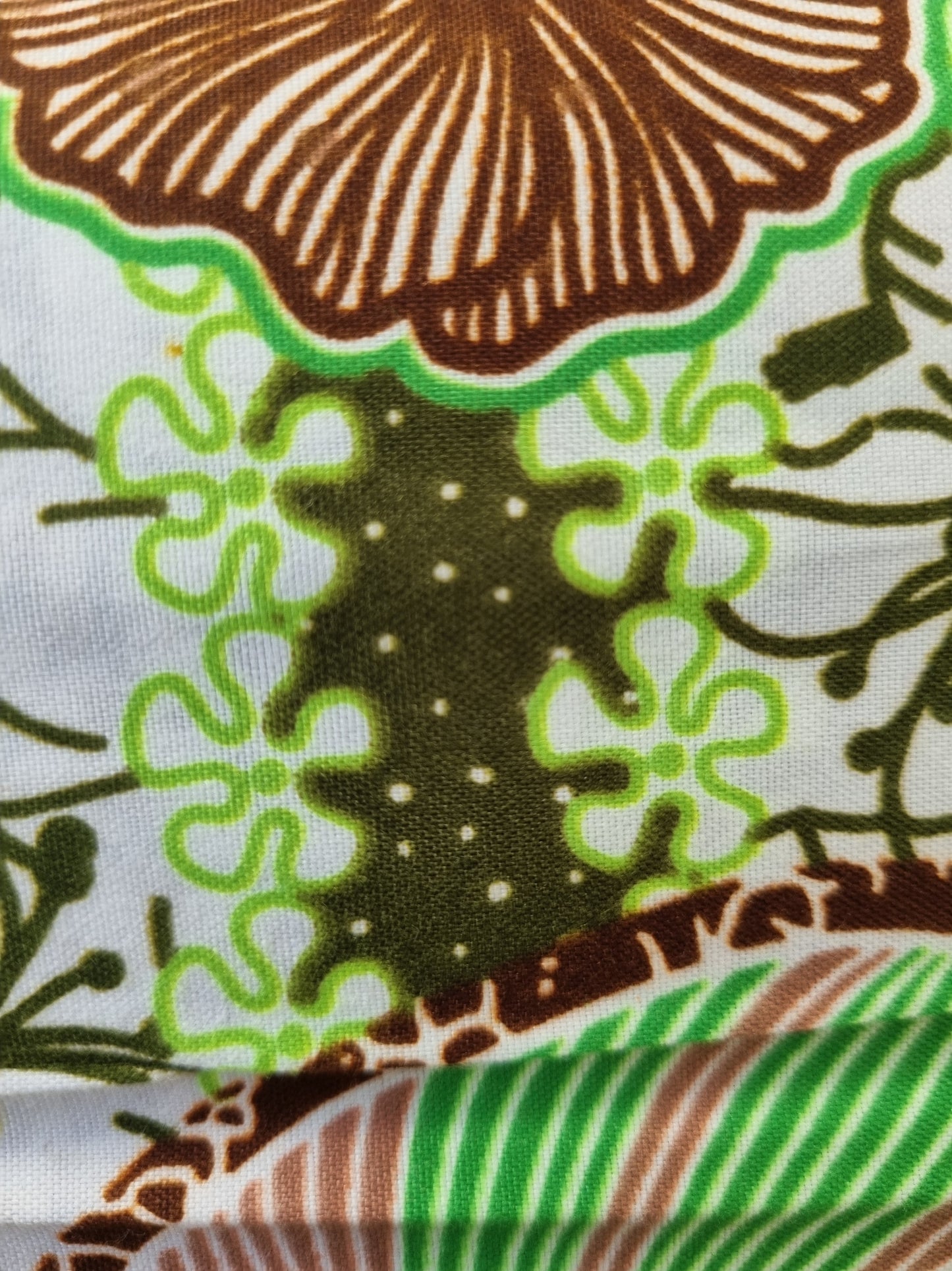 African Ankara Wax Print Fabric - Savanna Petals