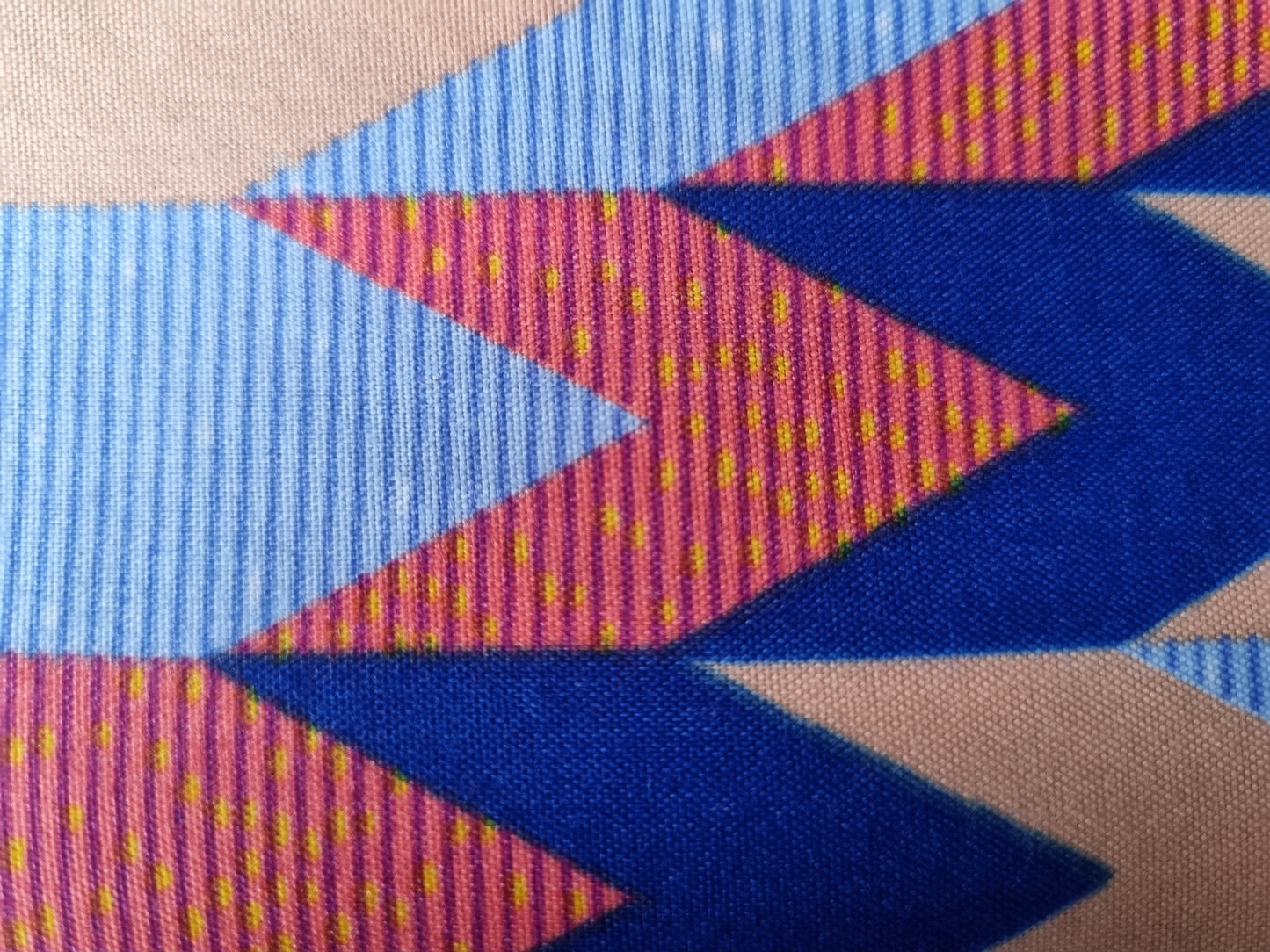 African Kente Wax Print Fabric - Azure Royalty