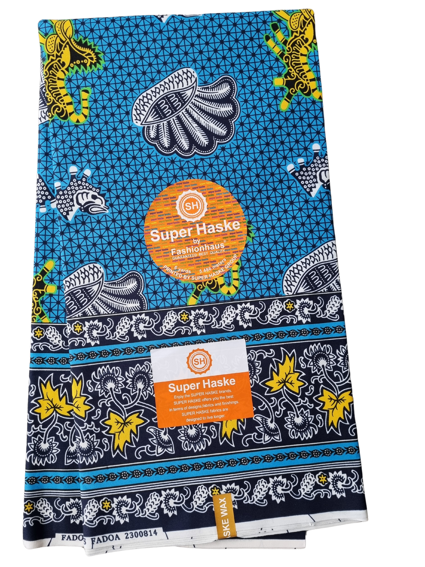 African Ankara Wax Print Fabric - Serene Majesty
