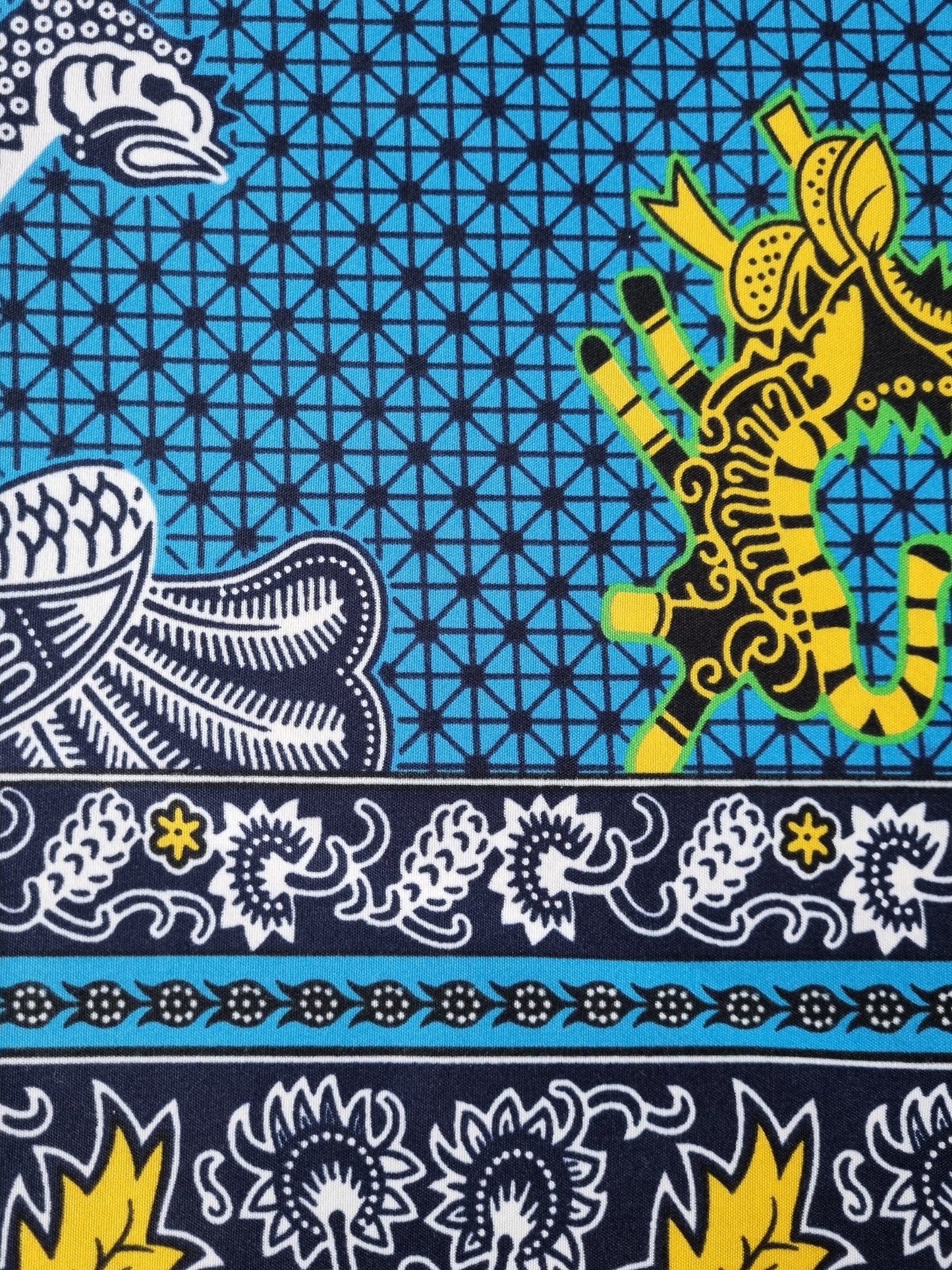 African Ankara Wax Print Fabric - Serene Majesty