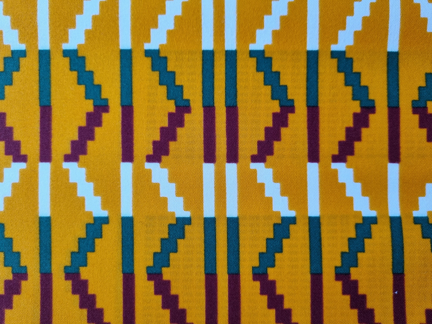African Ankara Wax Print Fabric - Golden Grace