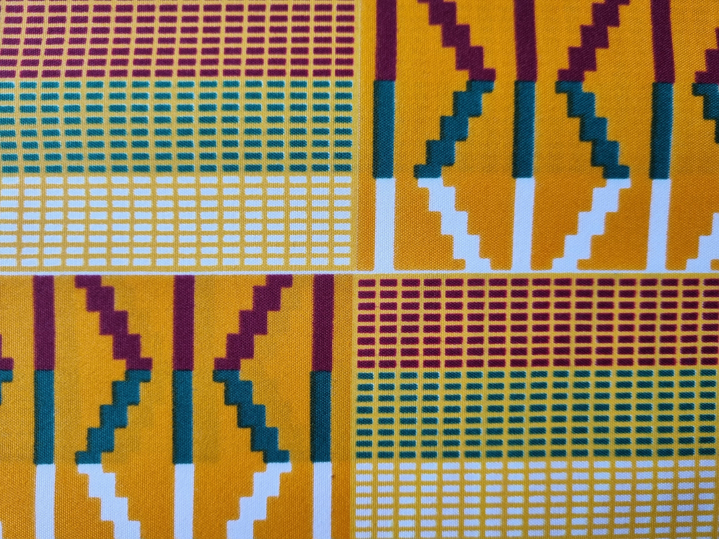 African Ankara Wax Print Fabric - Golden Grace