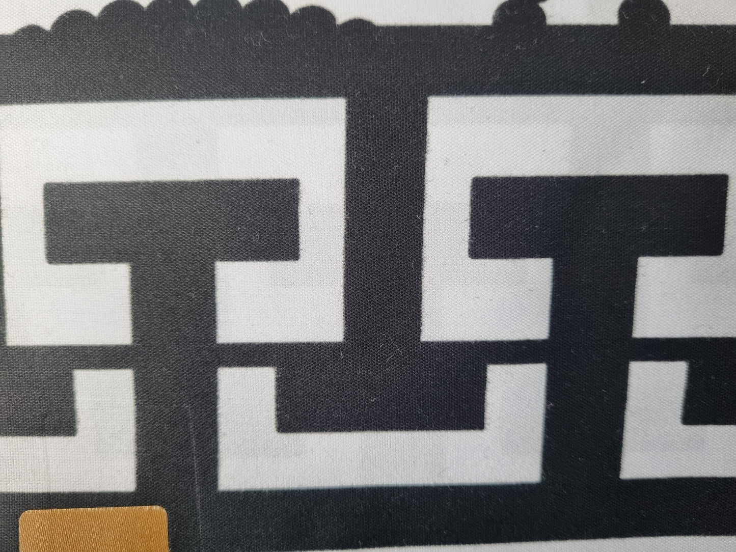 African Ankara Wax Print Fabric Black & White - Soft Murmurs