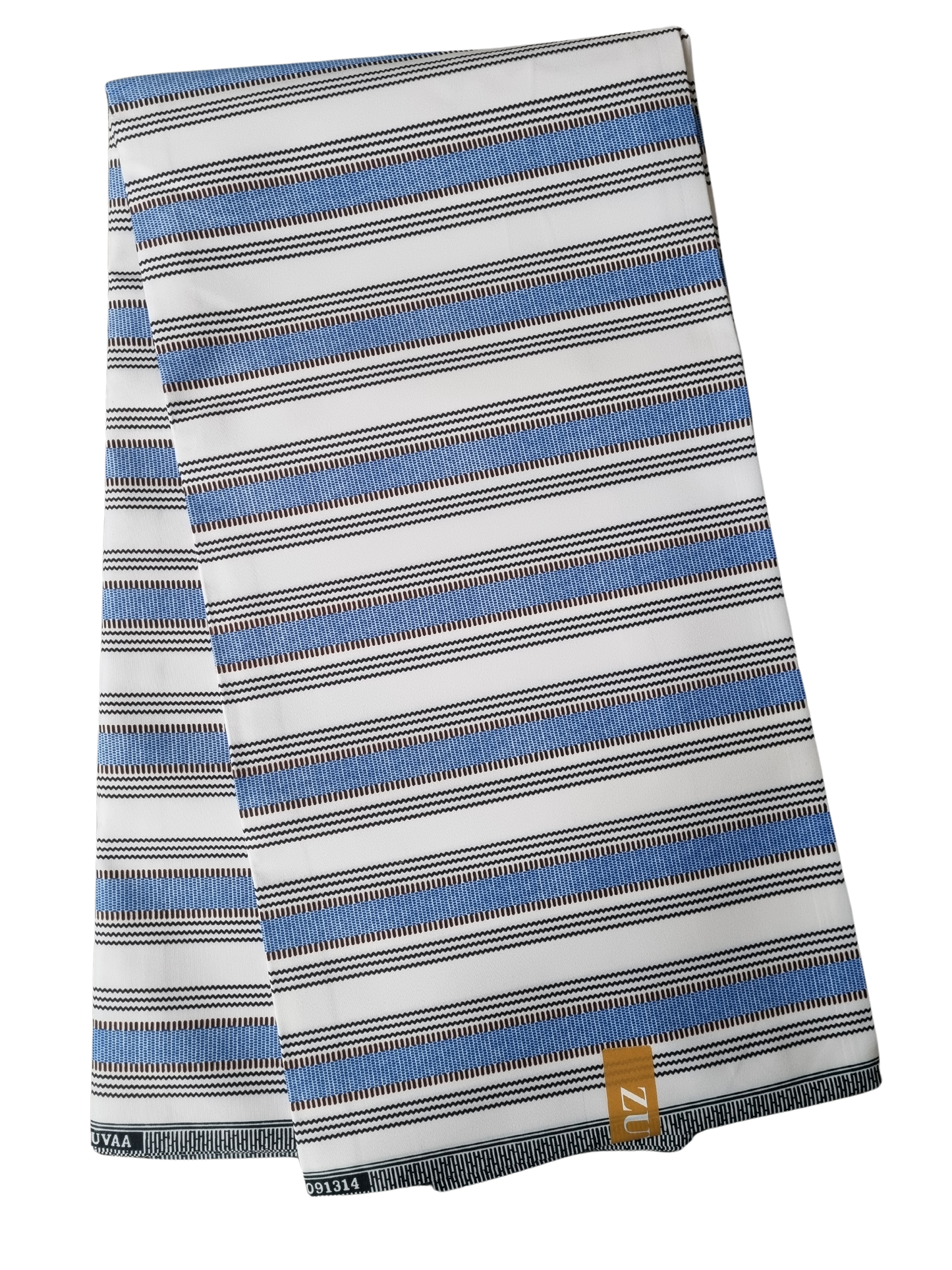 African Ankara Wax Print Fabric - Safira Stripes
