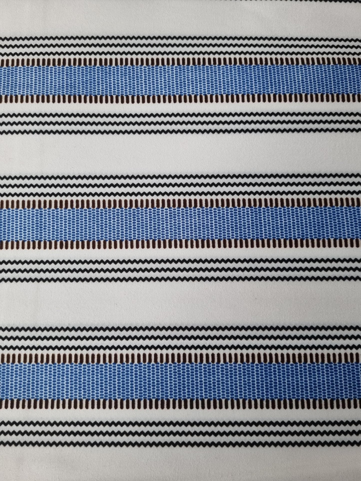 African Ankara Wax Print Fabric - Safira Stripes