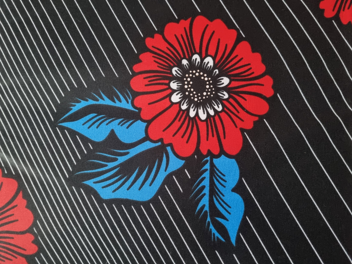 African Ankara Wax Print Fabric - Oni Blossom
