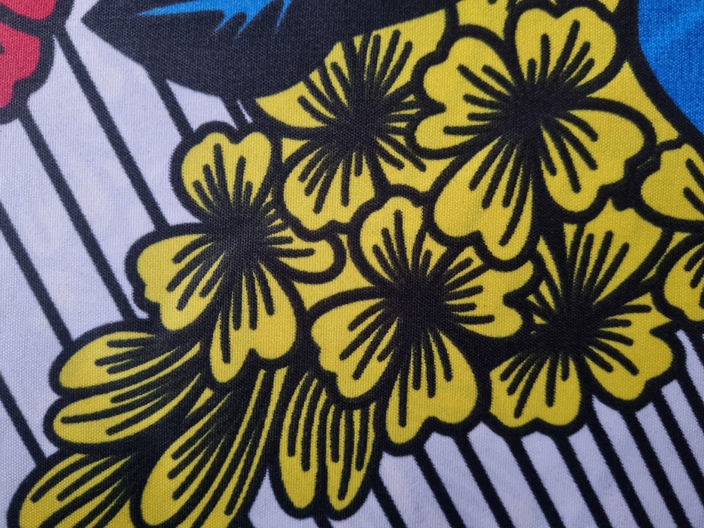 African Ankara Wax Print Fabric - Oni Blossom