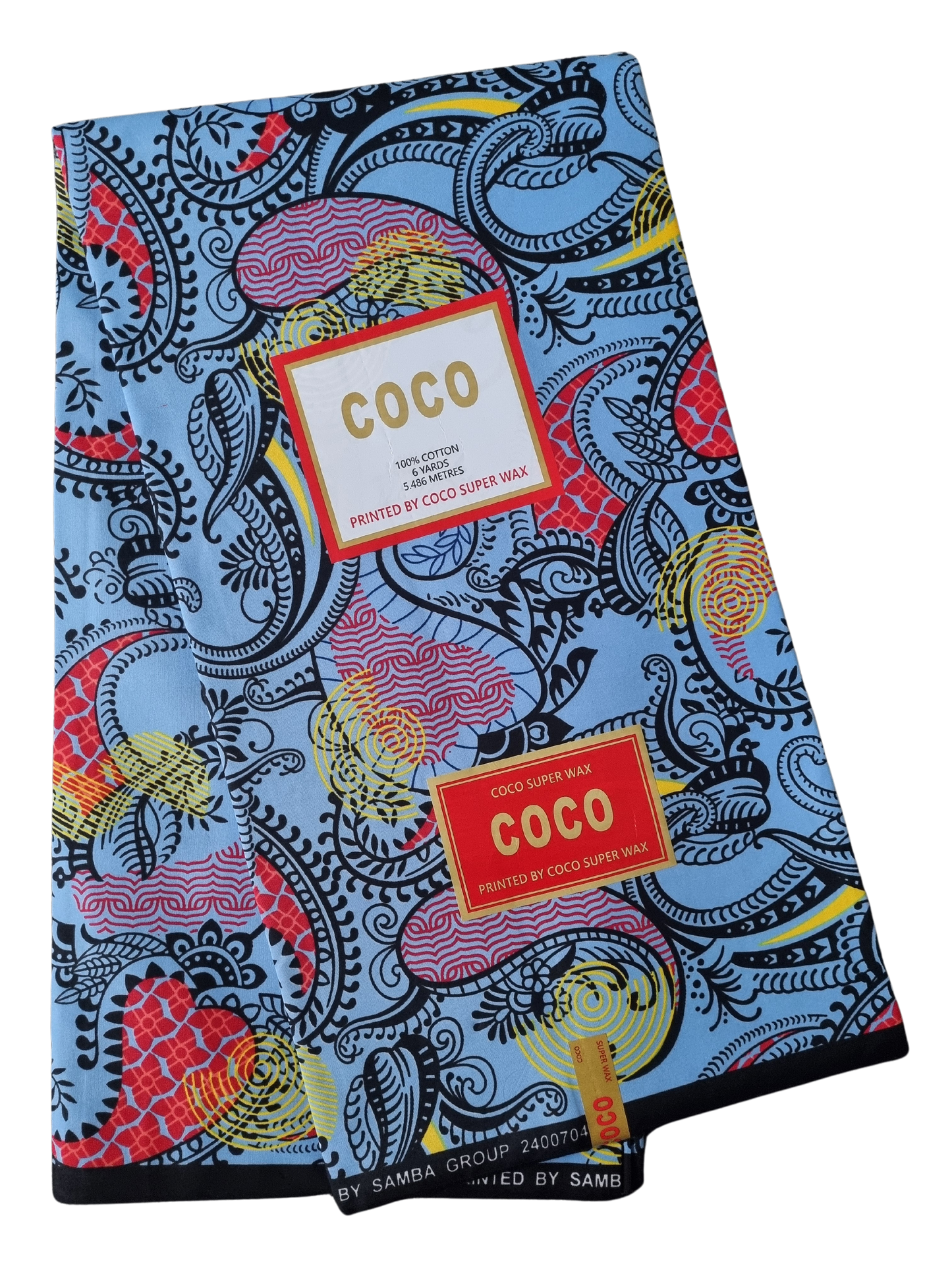 African Ankara Wax Print Fabric - Sanura Gleam