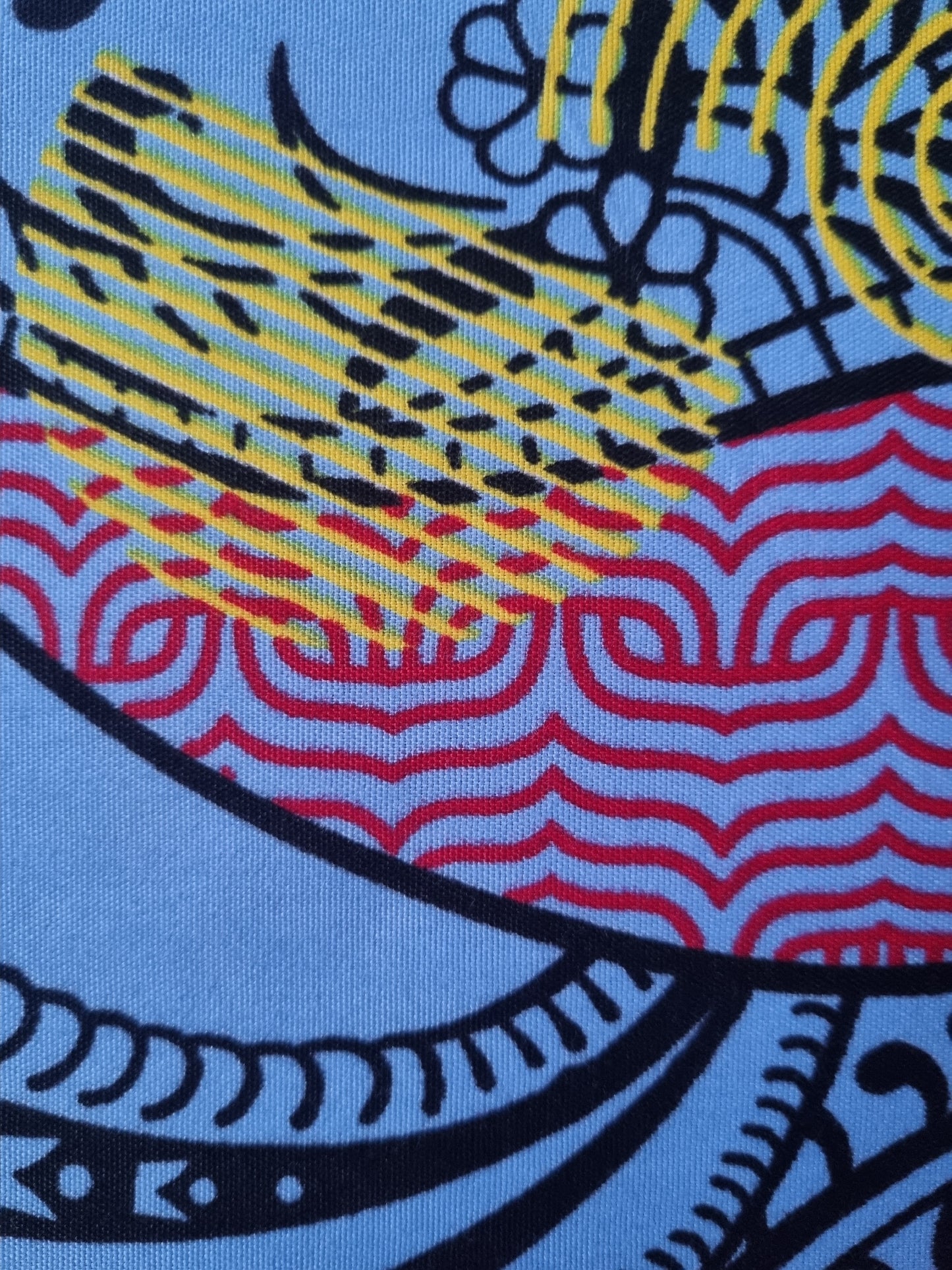 African Ankara Wax Print Fabric - Sanura Gleam