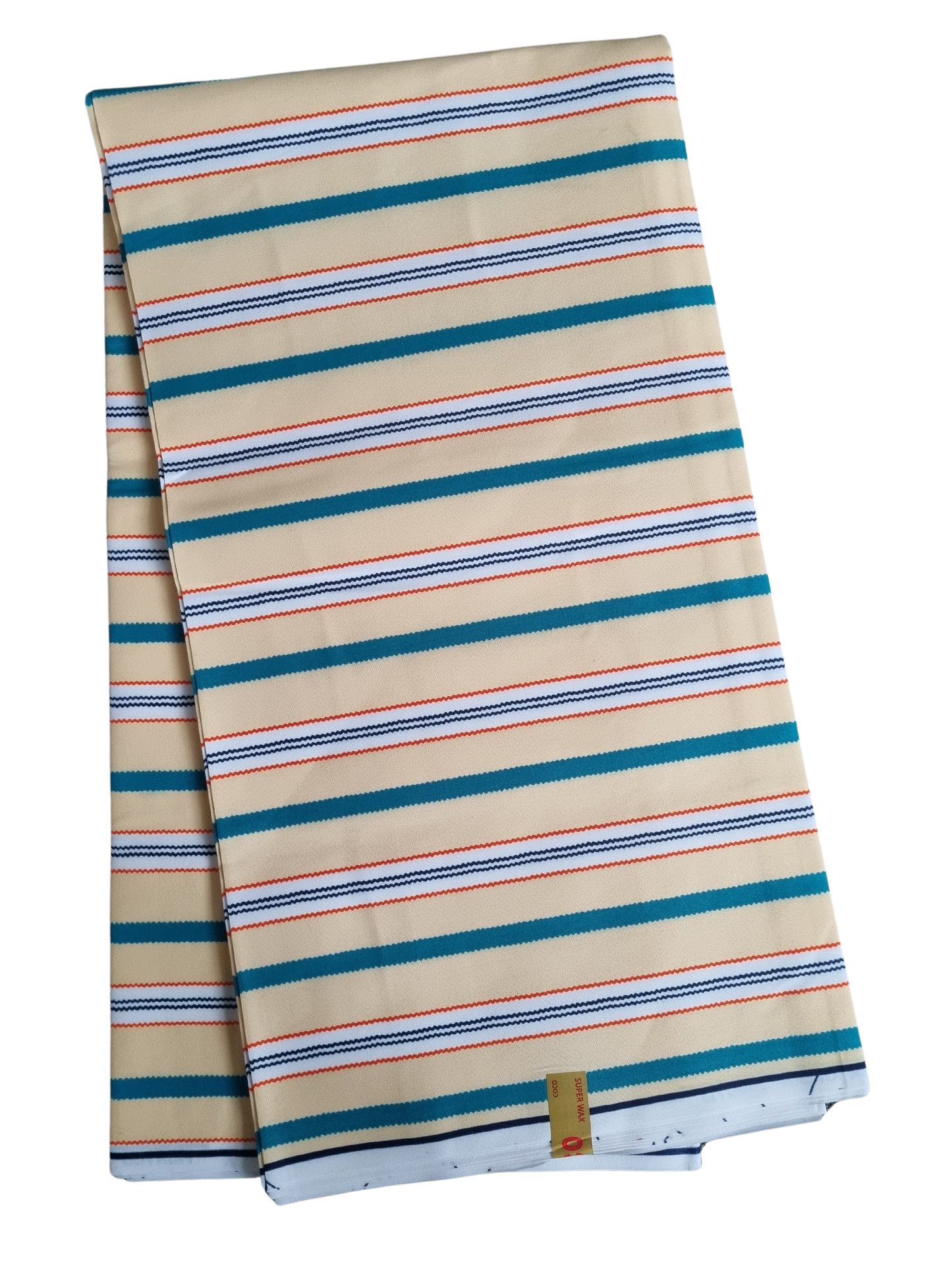 African Ankara Wax Print Fabric - Obaako Stripes