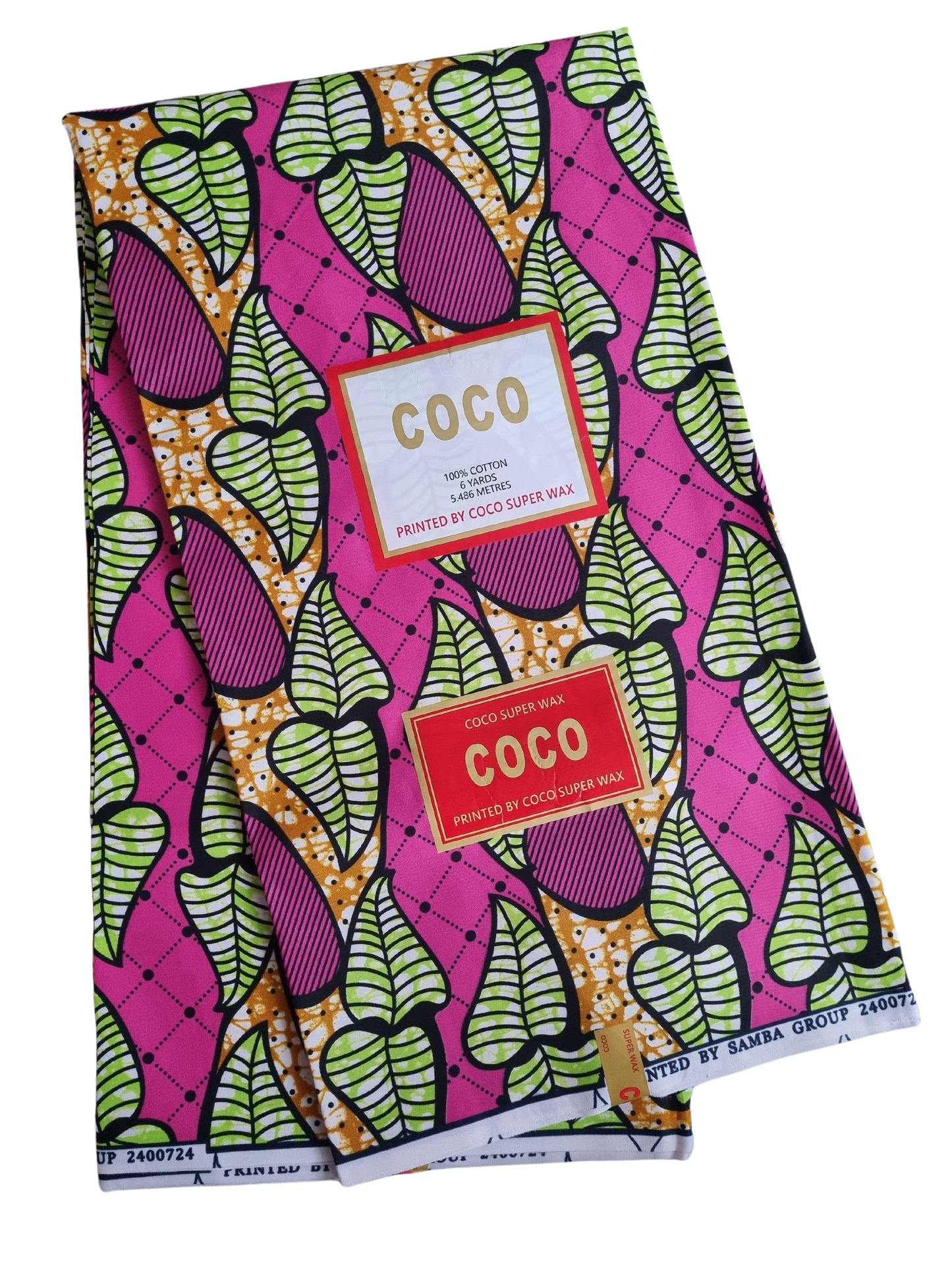 African Ankara Wax Print Fabric - Plumberry Delight