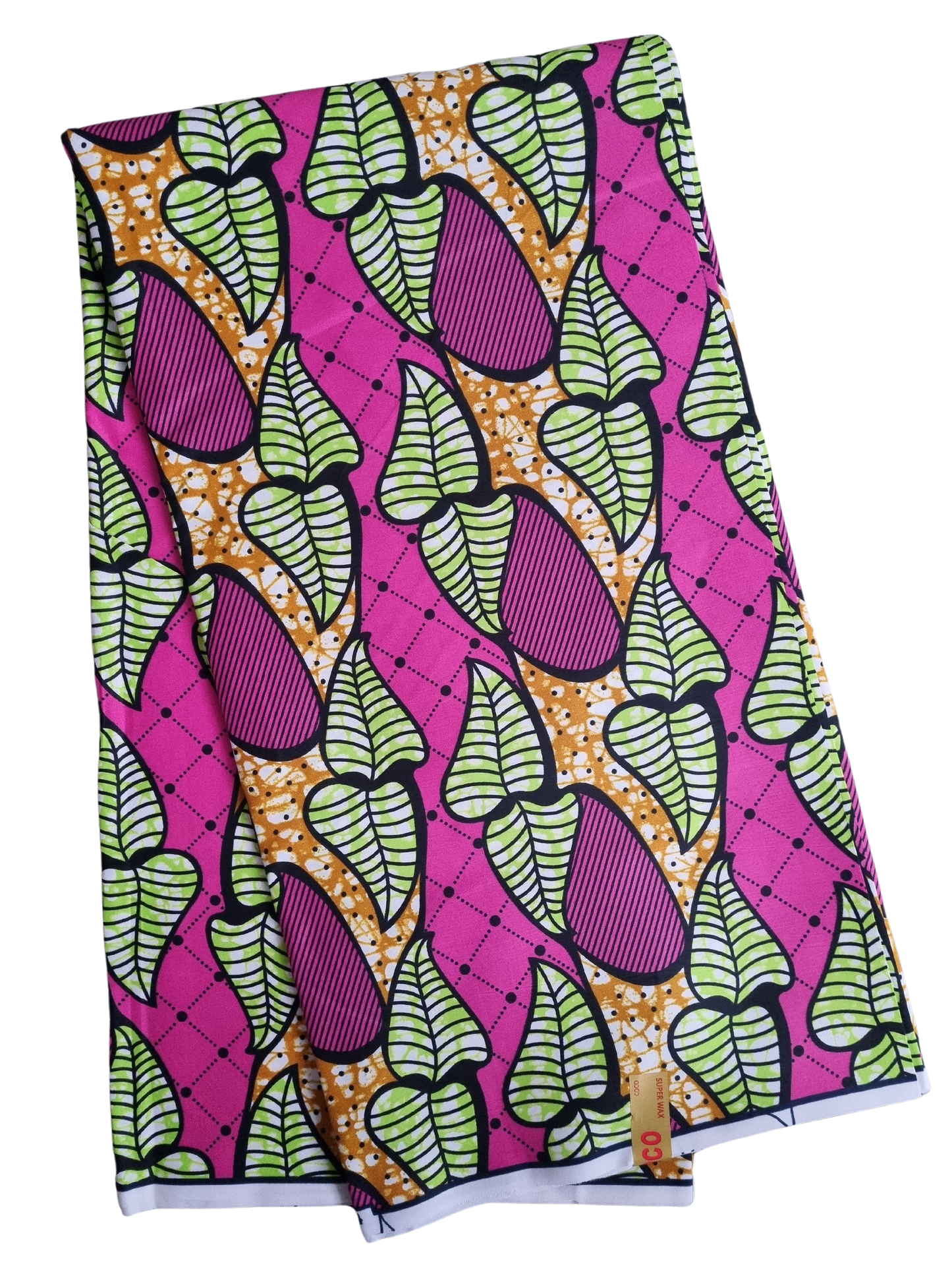 African Ankara Wax Print Fabric - Plumberry Delight