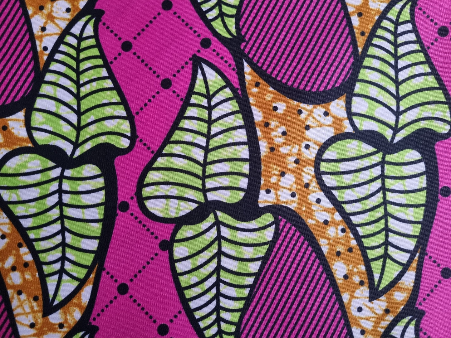 African Ankara Wax Print Fabric - Plumberry Delight