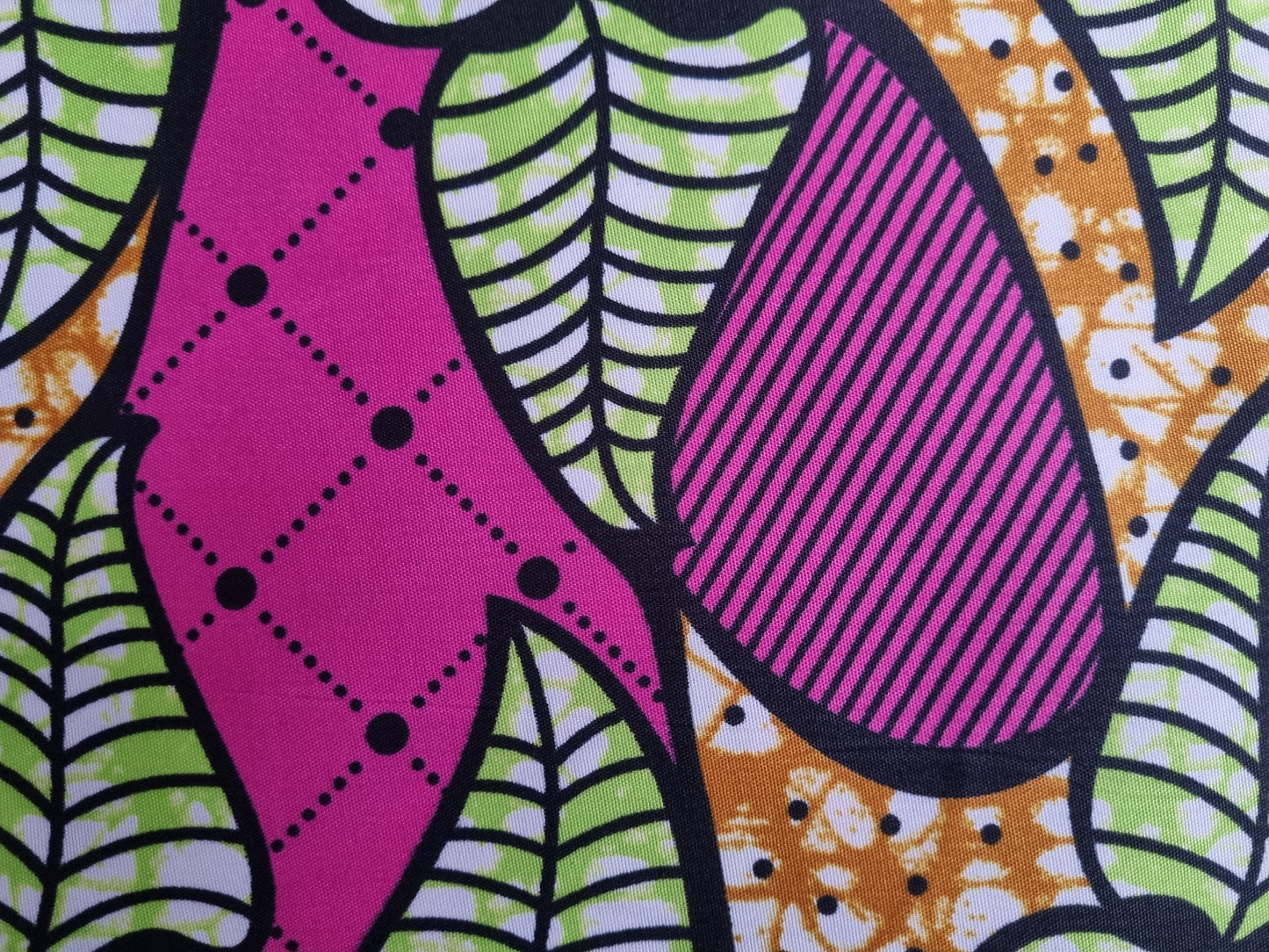 African Ankara Wax Print Fabric - Plumberry Delight