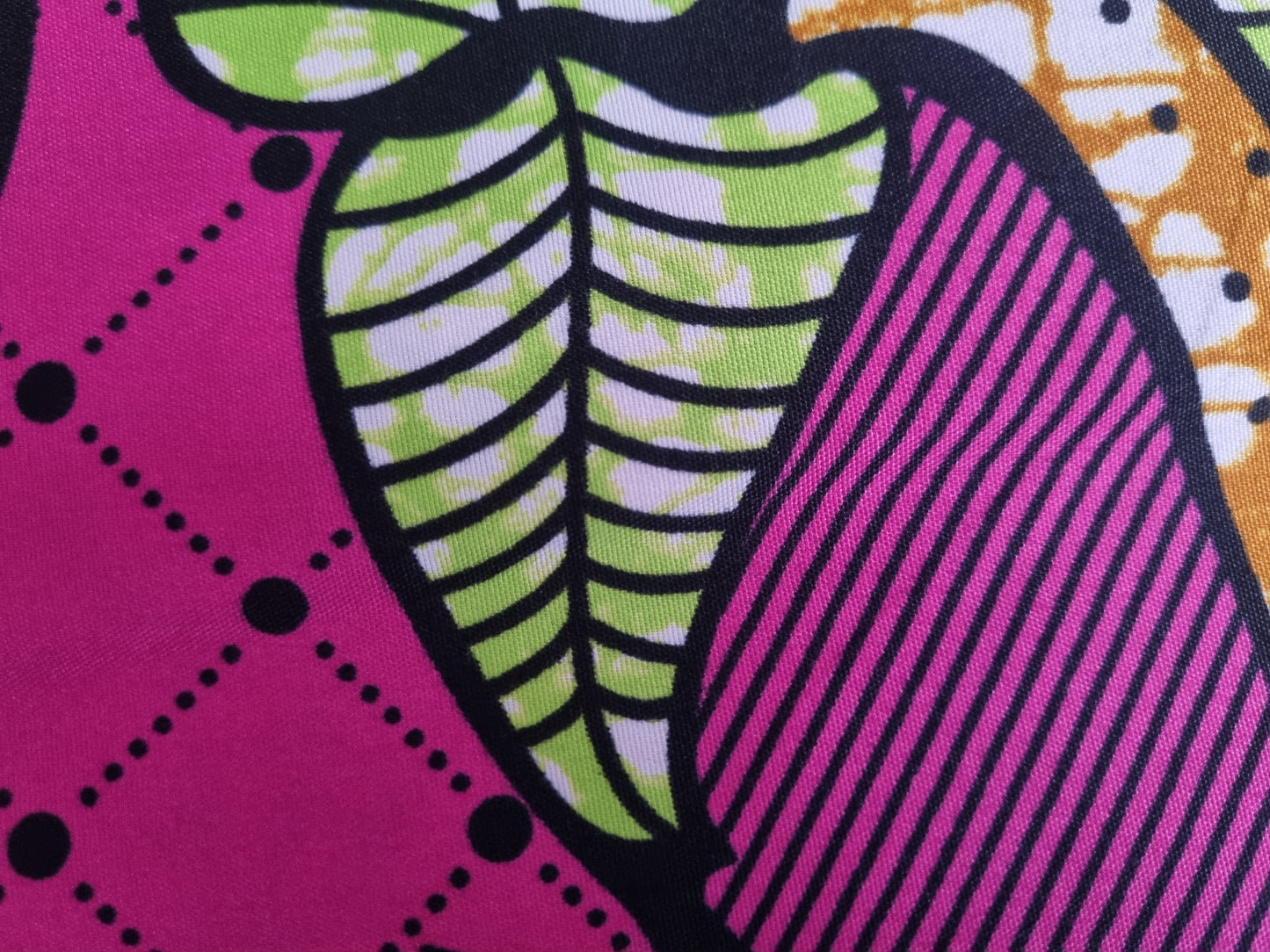 African Ankara Wax Print Fabric - Plumberry Delight