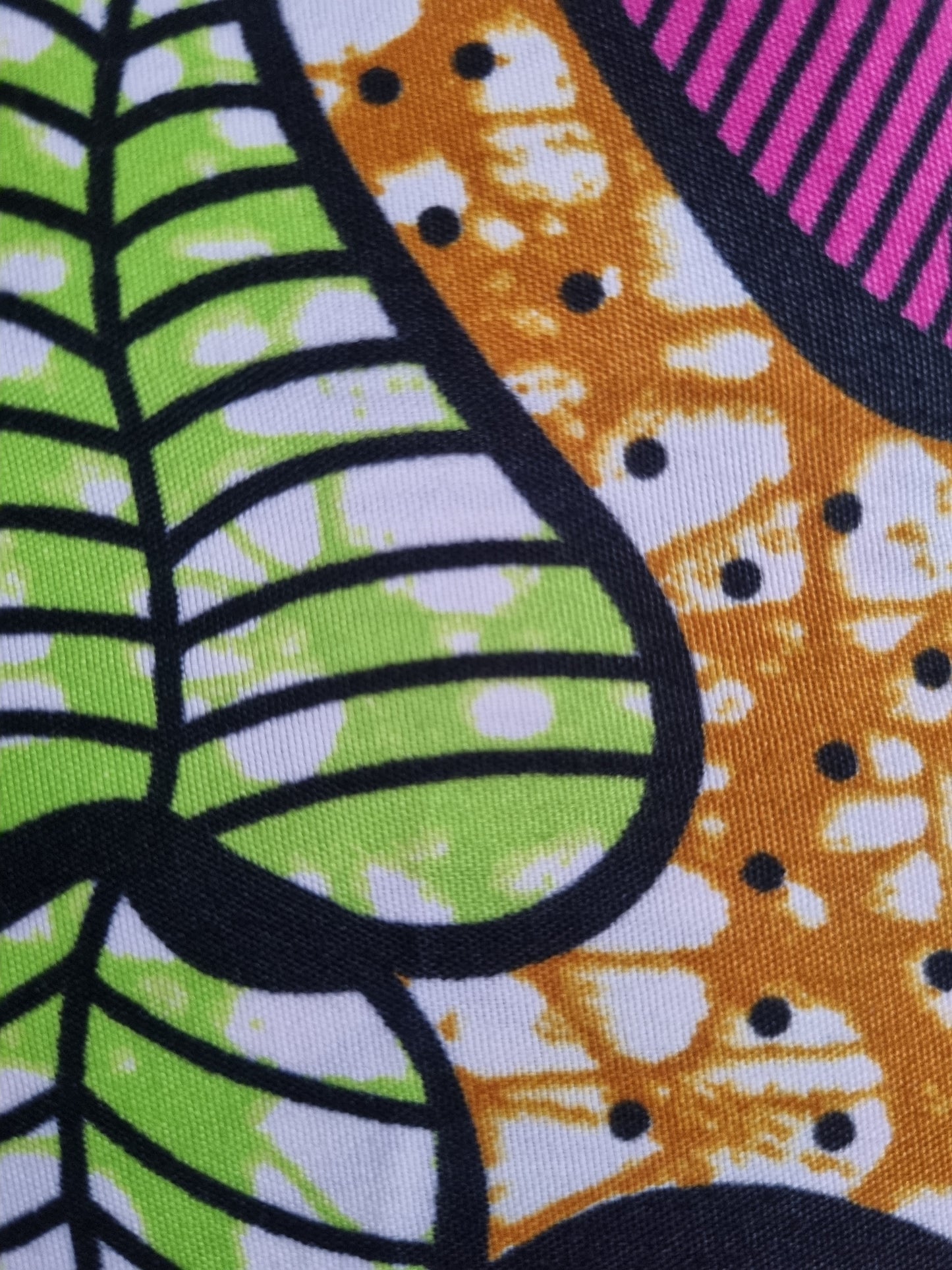 African Ankara Wax Print Fabric - Plumberry Delight