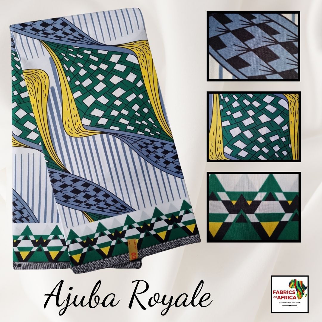 African Ankara Wax Print Fabric - Ajuba Royale