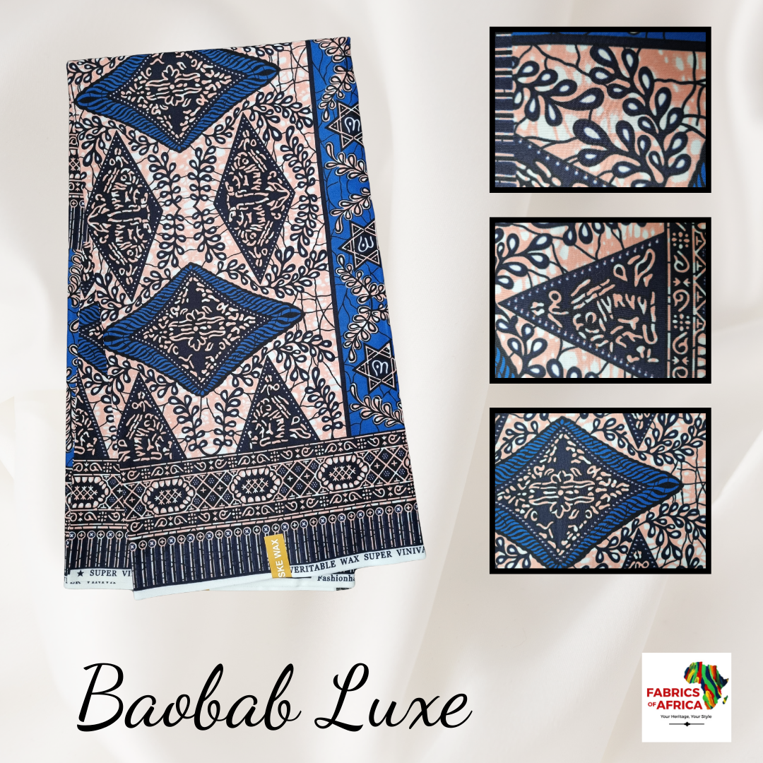 African Ankara Wax Print Fabric - Baobab Luxe