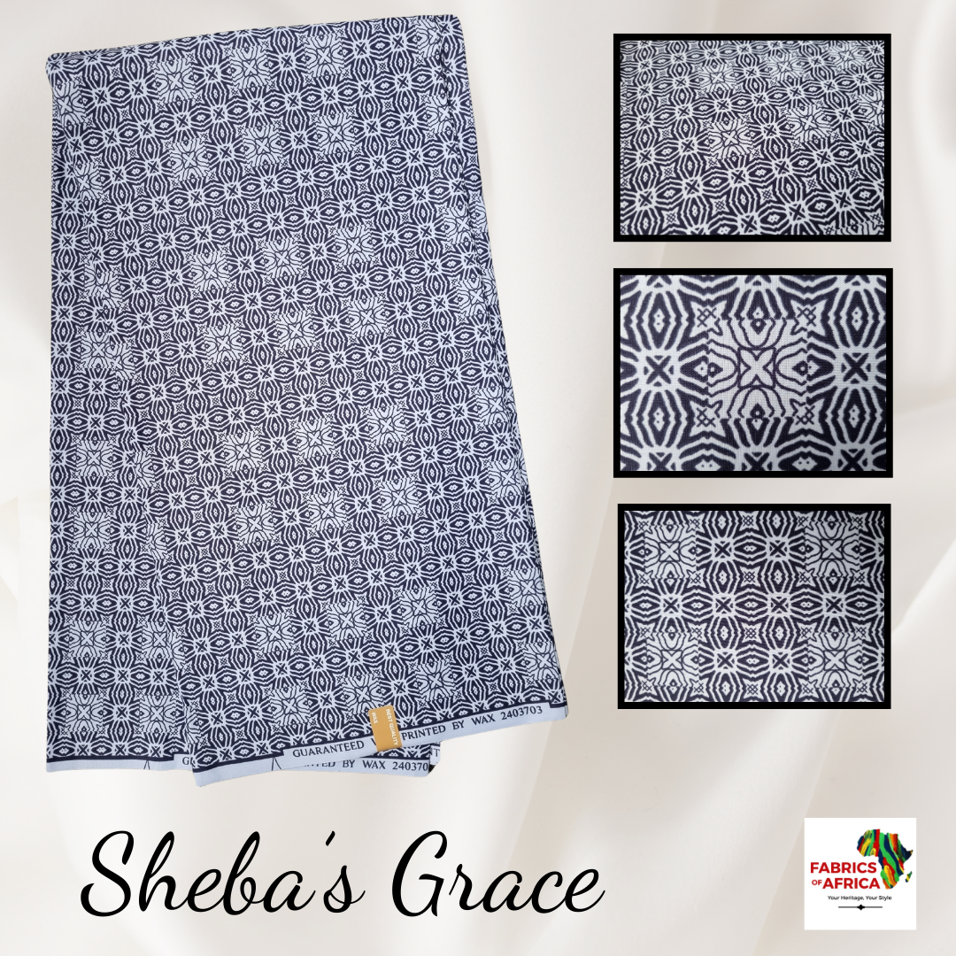 African Ankara Wax Print Fabric - Sheba's Grace