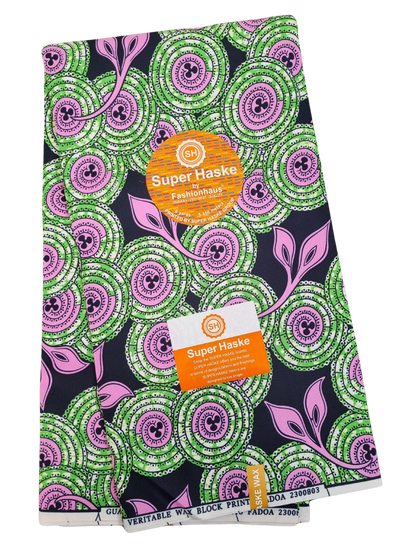 African Ankara Wax Print Fabric - Wild Fern