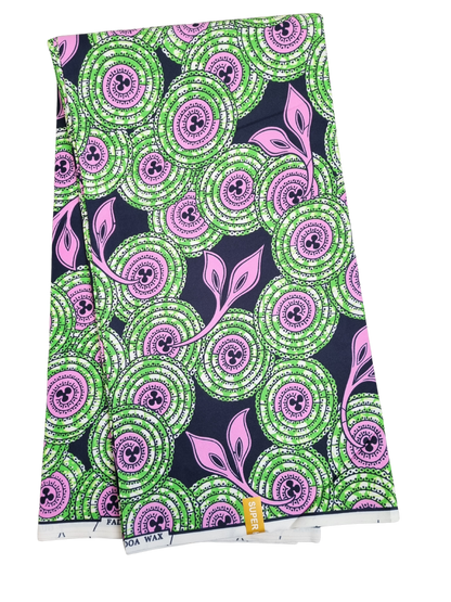 African Ankara Wax Print Fabric - Wild Fern