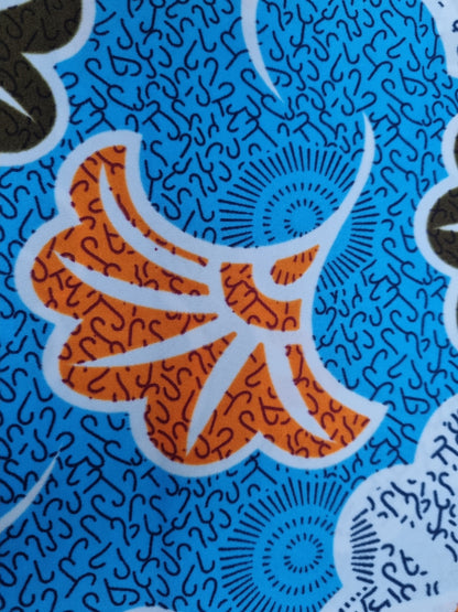 African Ankara Wax Print Fabric - Warrior's Wrap