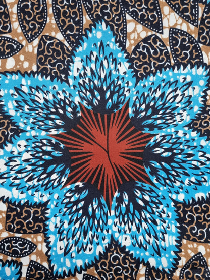 African Ankara Wax Print Fabric - Mirembe Star