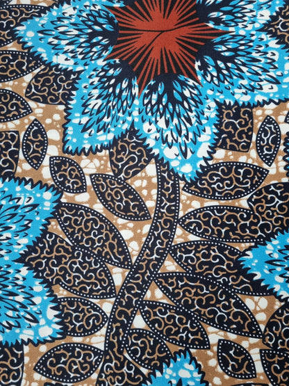 African Ankara Wax Print Fabric - Mirembe Star