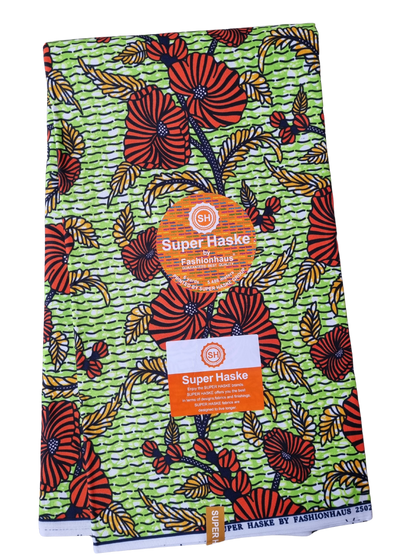 African Ankara Wax Print Fabric - Savanna Bloom