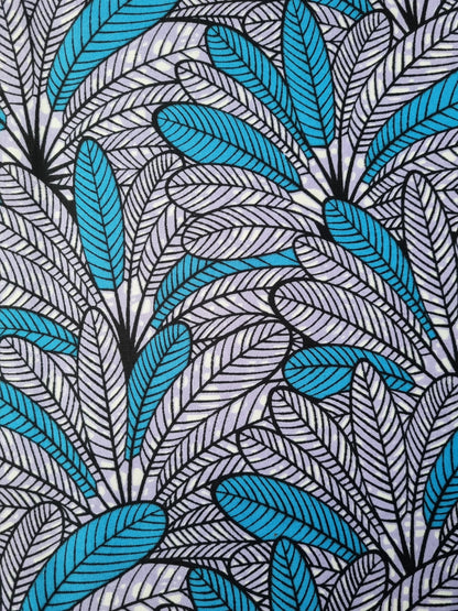 African Ankara Wax Print Fabric - Sahara Sky