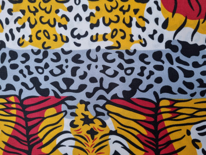 African Ankara Wax Print Fabric - Savanna Hunter