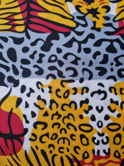 African Ankara Wax Print Fabric - Savanna Hunter
