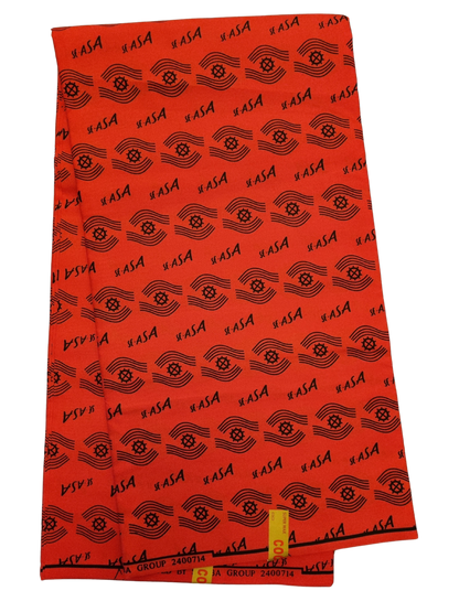 African Ankara Wax Print Fabric - Crimson Wisdom