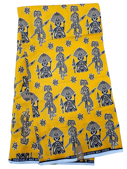 African Kente Print Fabric - Wise Wisdoms