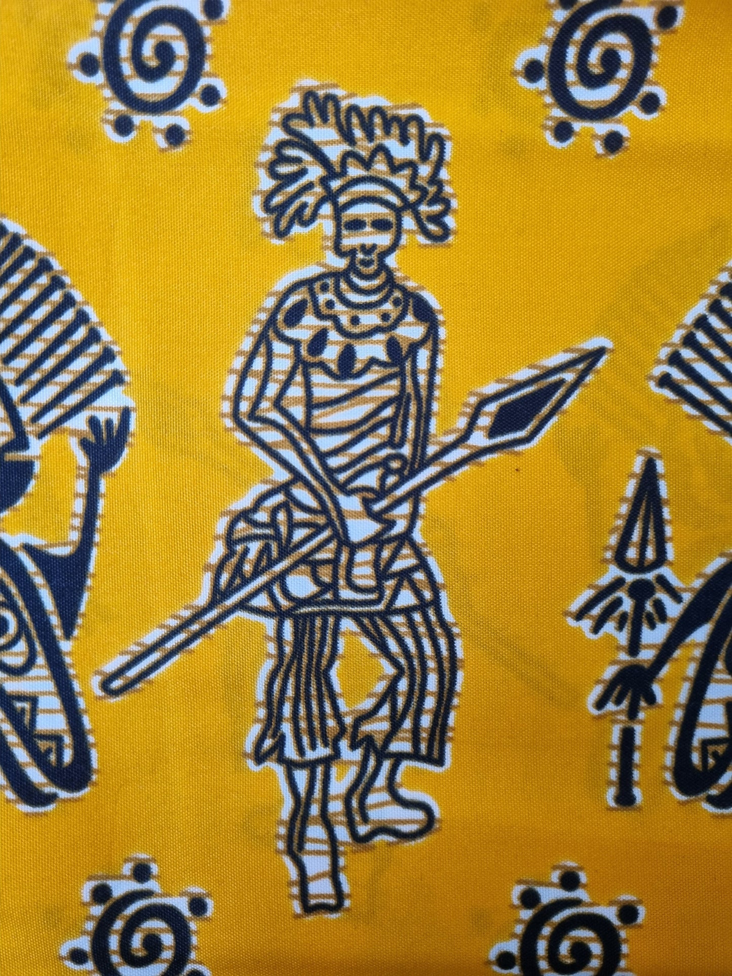 African Kente Print Fabric - Wise Wisdoms